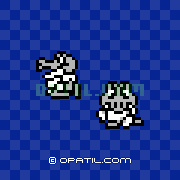 リザードマンの画像：GB版聖剣伝説1の敵・モンスター図鑑 ／ GB版聖剣伝説1攻略
