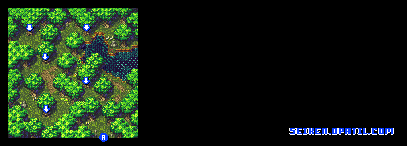 コロボックルの森 マップ画像：聖剣伝説3攻略