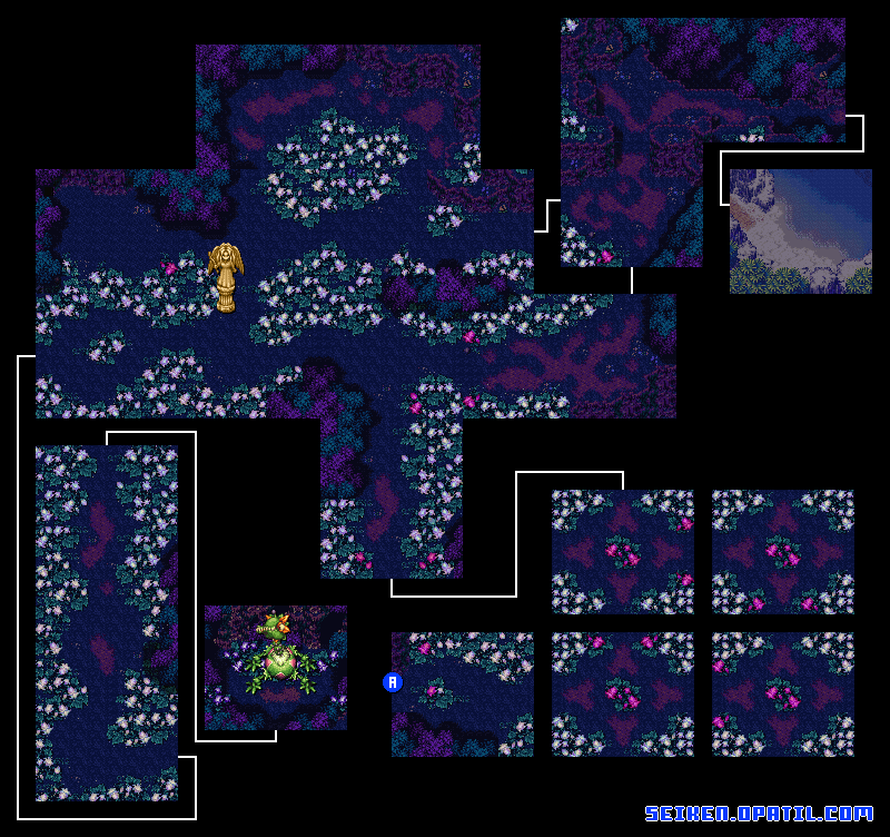 ランプ花の森 マップ画像：聖剣伝説3攻略